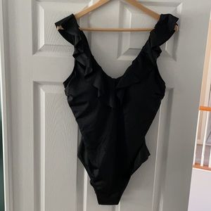 New! Black One Piece Bathing Suit